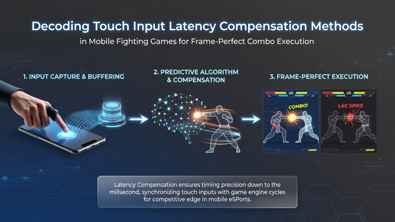 Tournament setup with multiple mobile devices displaying fighting game matches and timing overlays