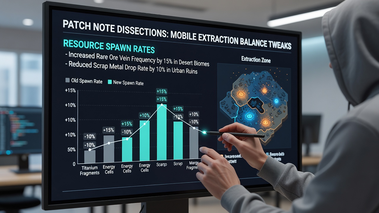 Breakdown of spawn rate changes across different extraction shooter maps